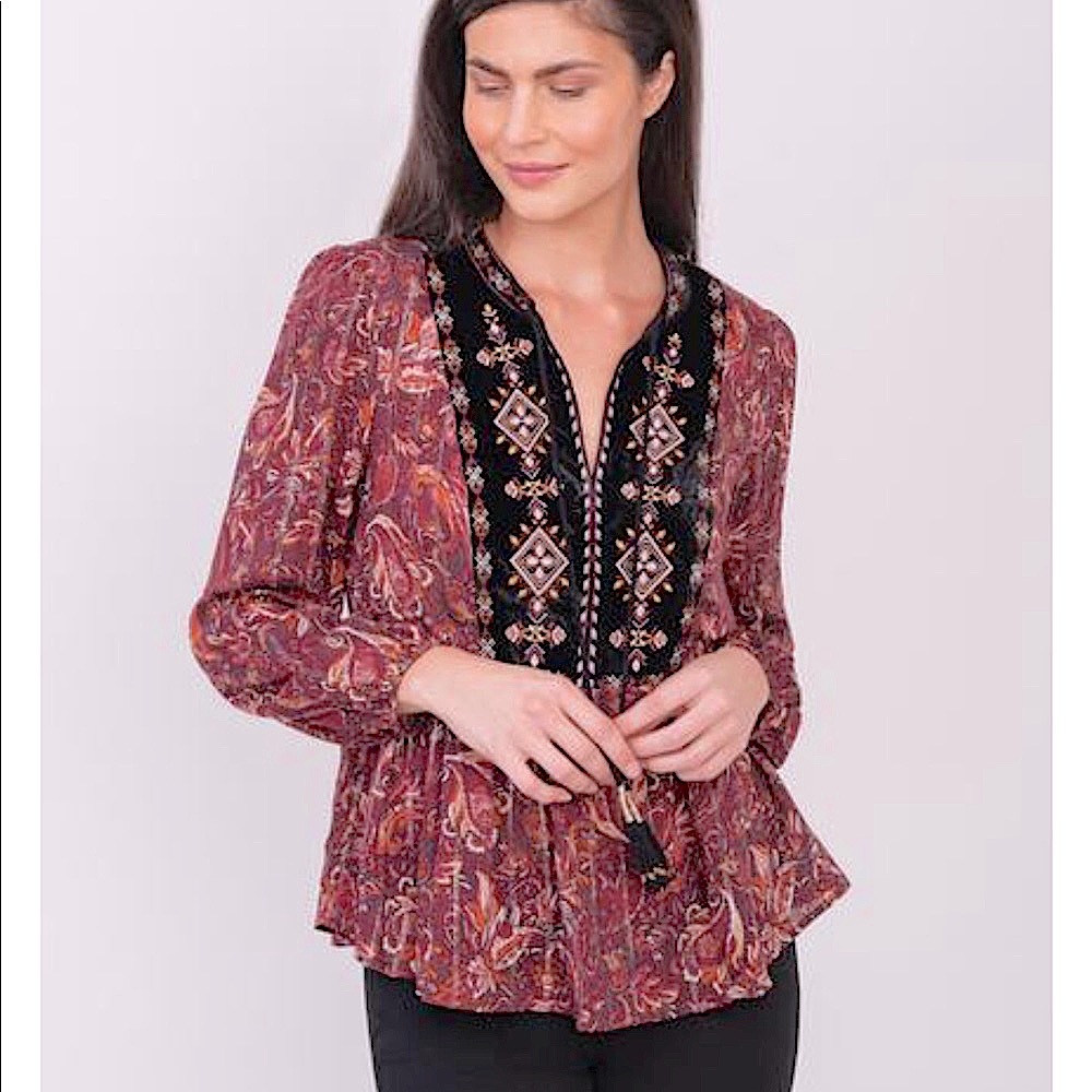 ANTHROPOLOGIE Glenda Lace Blouse